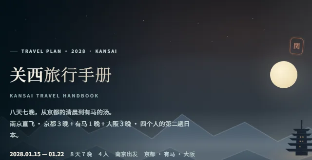 关西旅行手册